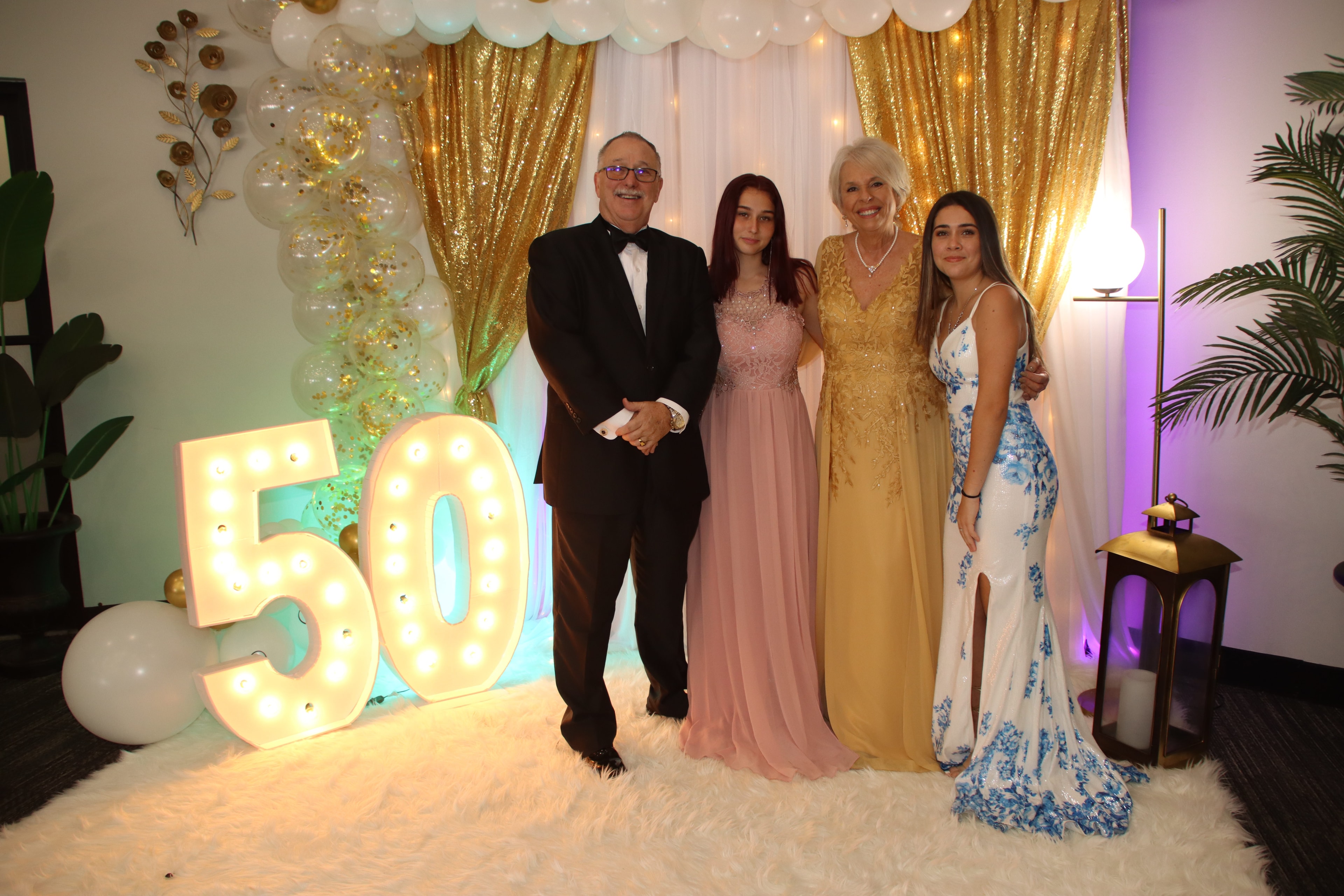 The Donnallys with granddaughter Nevaeh and Kayleigh